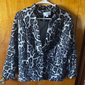Erin London Animal Print Blazer